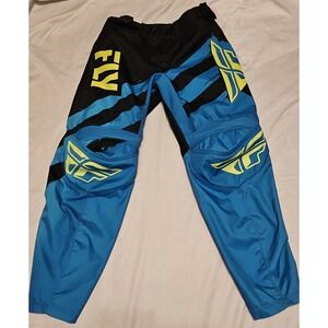 Fly Racing Dirtbike Motocross Pants Youth 24 Racewear Blue/black/yellow
